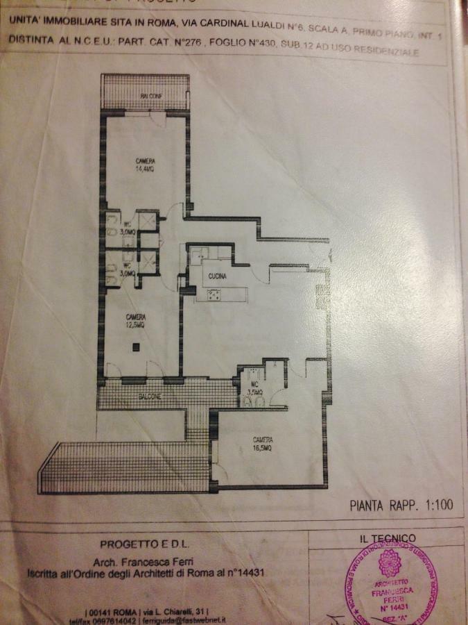 Apartmán Atelier San Pietro Řím Exteriér fotografie